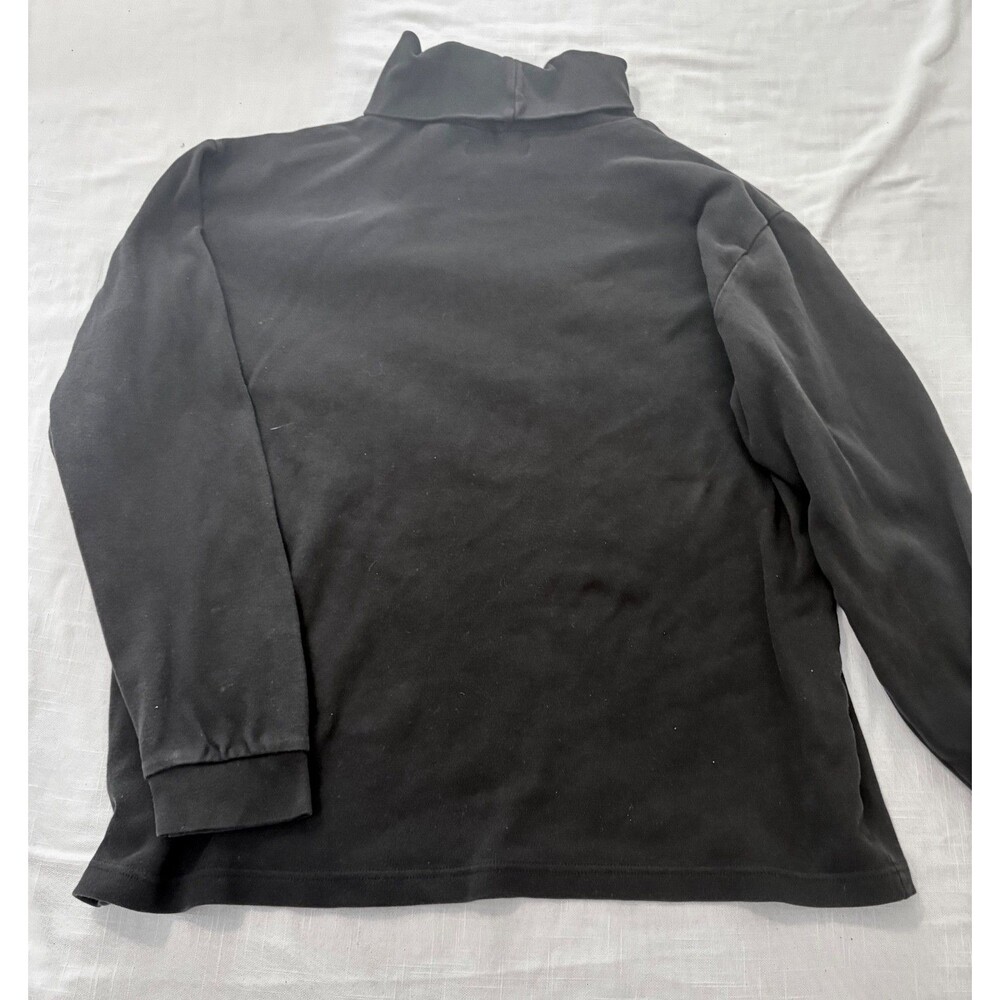 Men's John Ashford XL Turtle Neck Black 100% Cotton